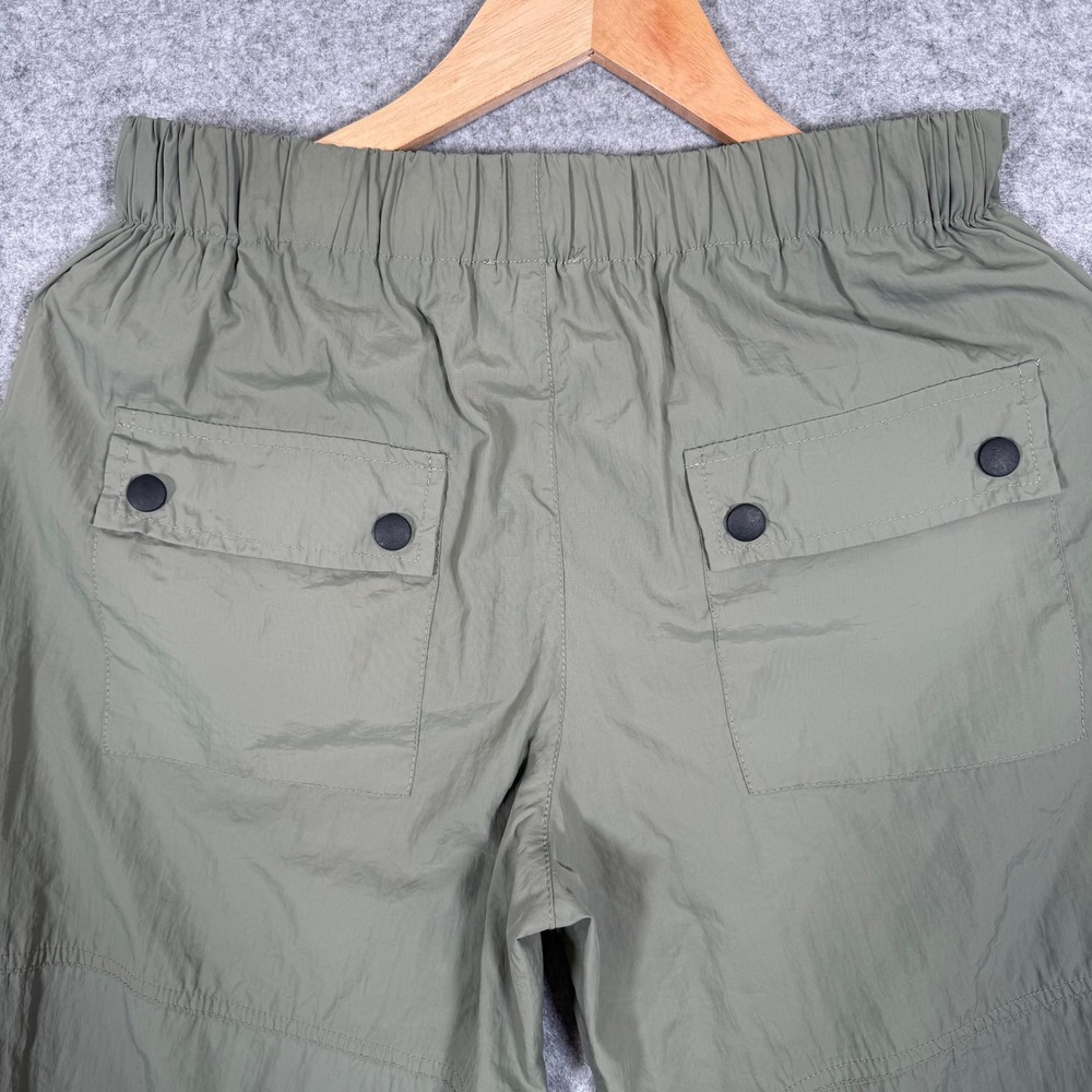 Aaron & Amber Womens Olive Green Cargo Jogger Pants Size Sm Utility Parachute - Picture 4 of 10